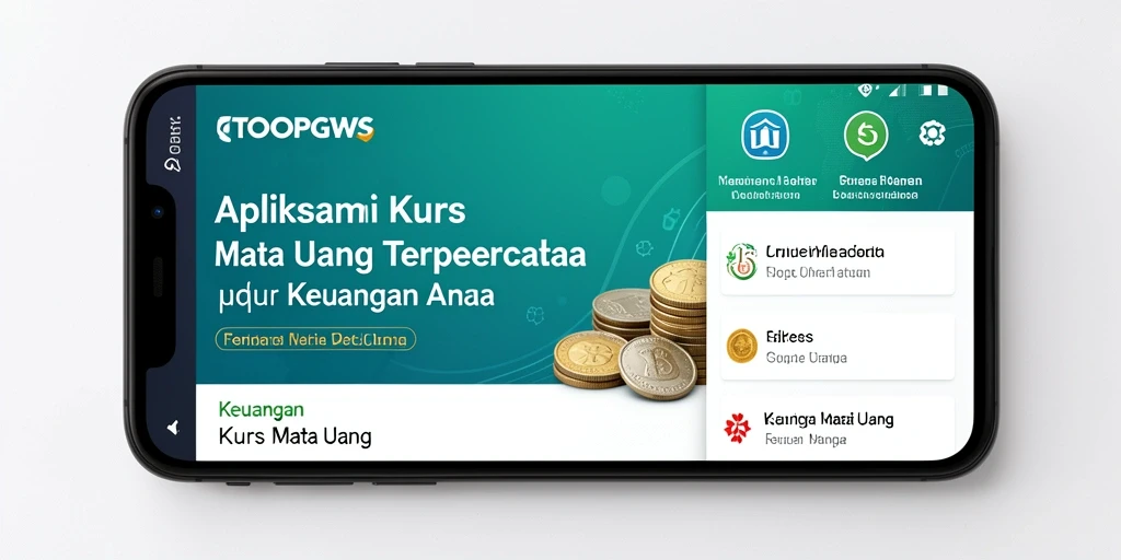 Antarmuka aplikasi TOOPGWS menampilkan nilai tukar mata uang secara jelas.